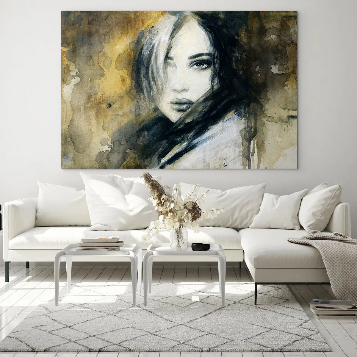 Schilderen op glas - onschuldiger of sensueler? - 100x70 cm