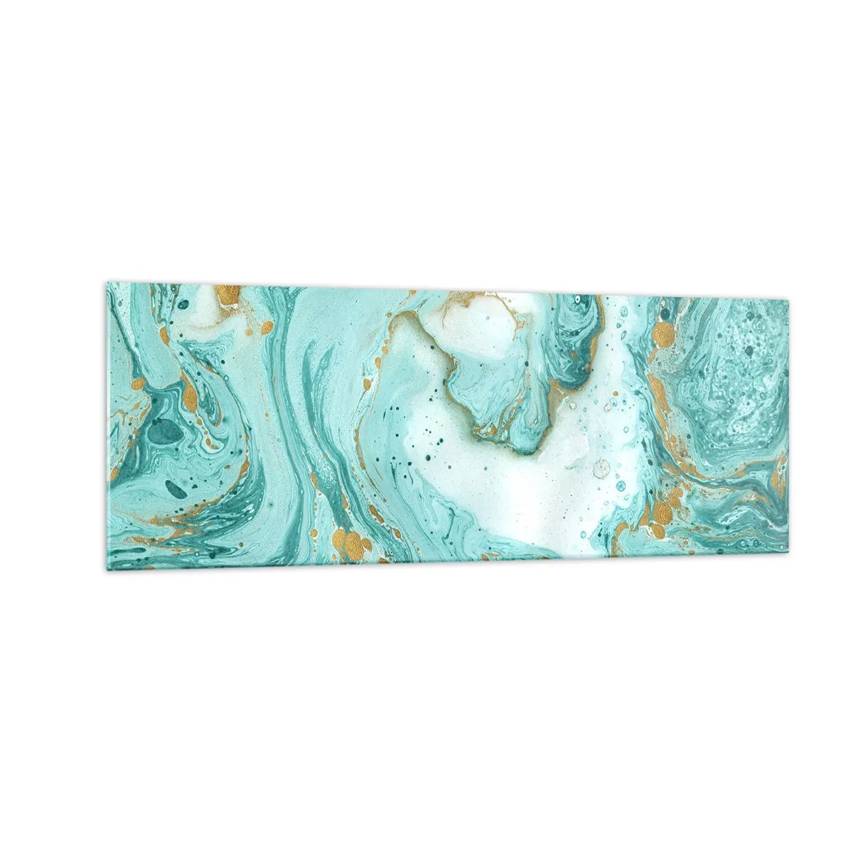 Schilderen op glas - Onder de grote golf van het Edo-tijdperk - 140x50 cm