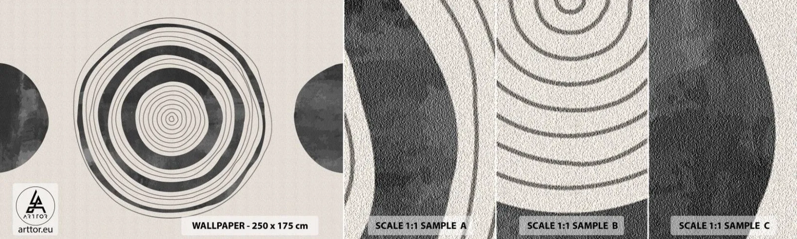 Fotobehang Monster Zelfklevend Deluxe Sticker - Wat belangrijk is, is wat er tussenin zit - Wielen, Minimalistisch, Modern - 100x30 cm