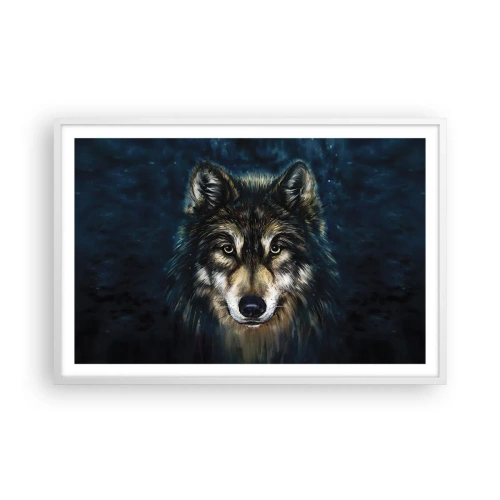 Poster in een witte lijst - Alfa? en omega - 91x61 cm