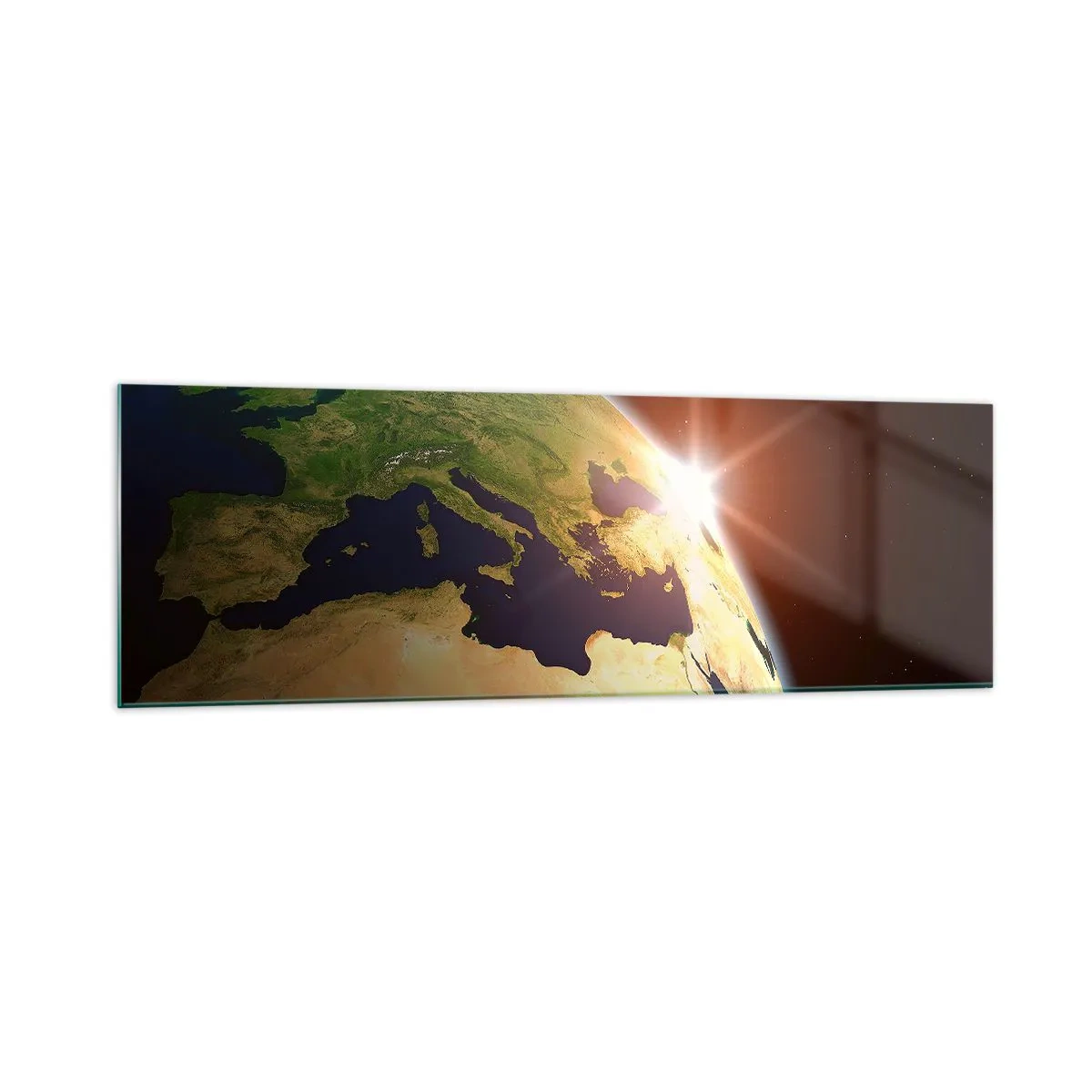 Schilderen op glas - Zonsopgang - 160x50 cm