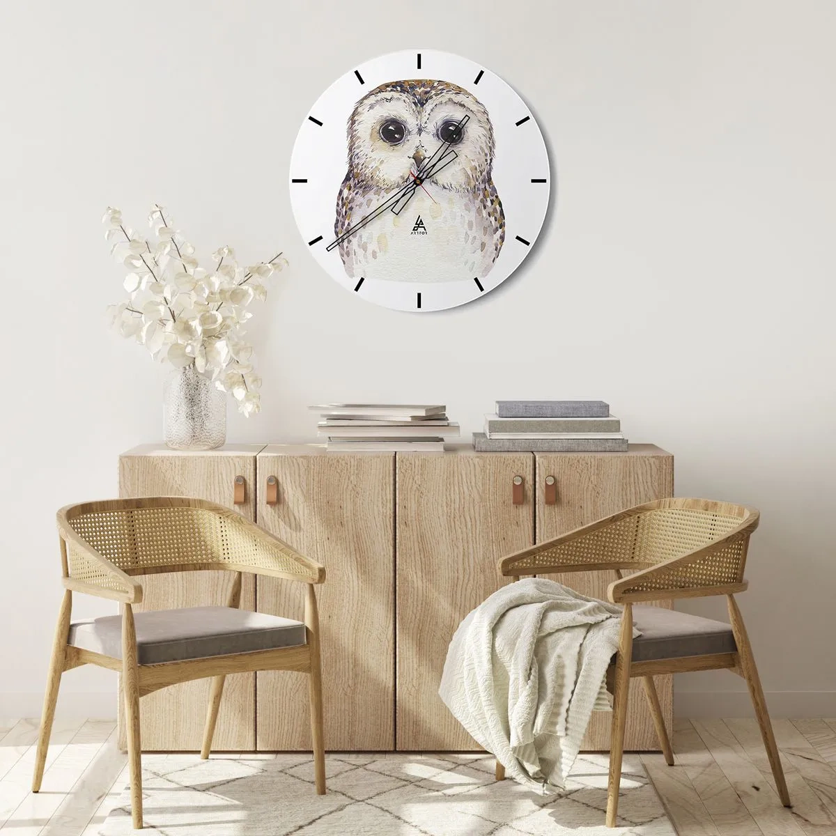 Wandklok - Klok - Kijk in mijn ogen - 30x30 cm