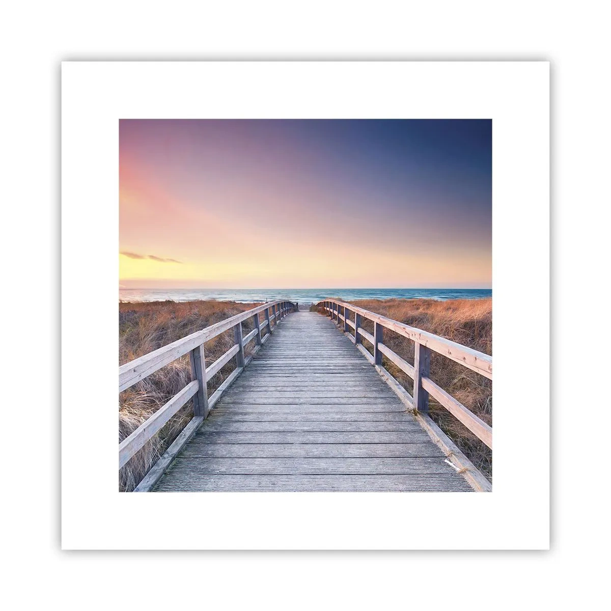 Poster - Baltische avond aurora - 30x30 cm