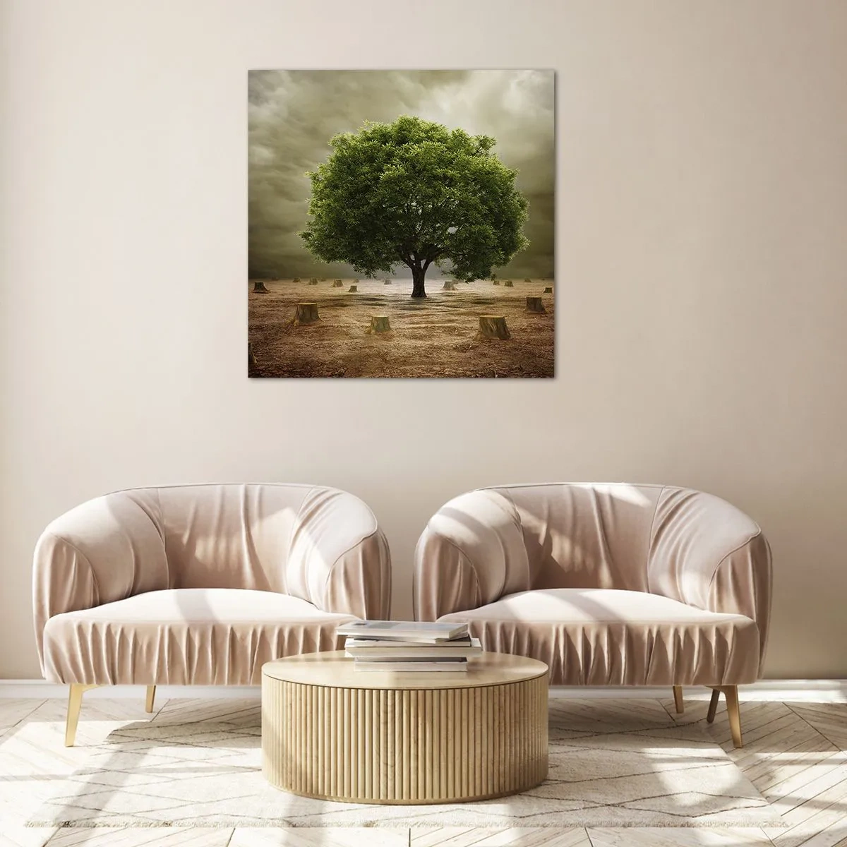 Schilderen op glas - Alle hoop - 70x70 cm