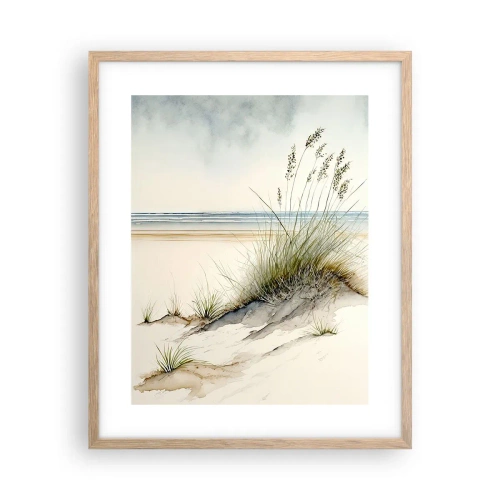 Een poster in een licht eiken lijst - Vertroeteld door de wind - 40x50 cm