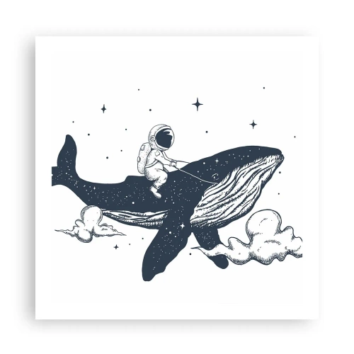 Poster - Ruimte avontuur - 60x60 cm