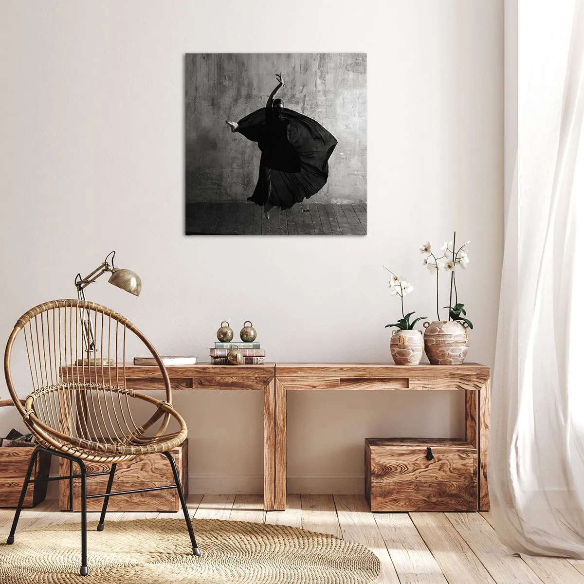 Schilderen op canvas - Gepassioneerde riem - 70x70 cm