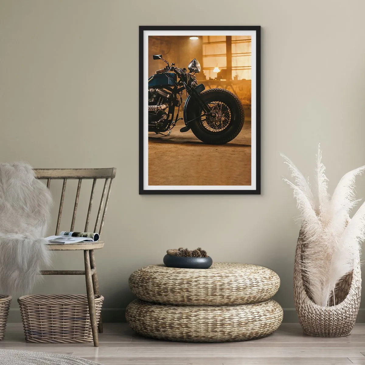 Poster in een zwarte lijst - Ik kan alles - 40x50 cm