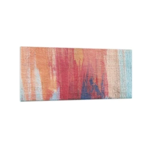 Schilderen op glas - Ren door de regenboog - 120x50 cm