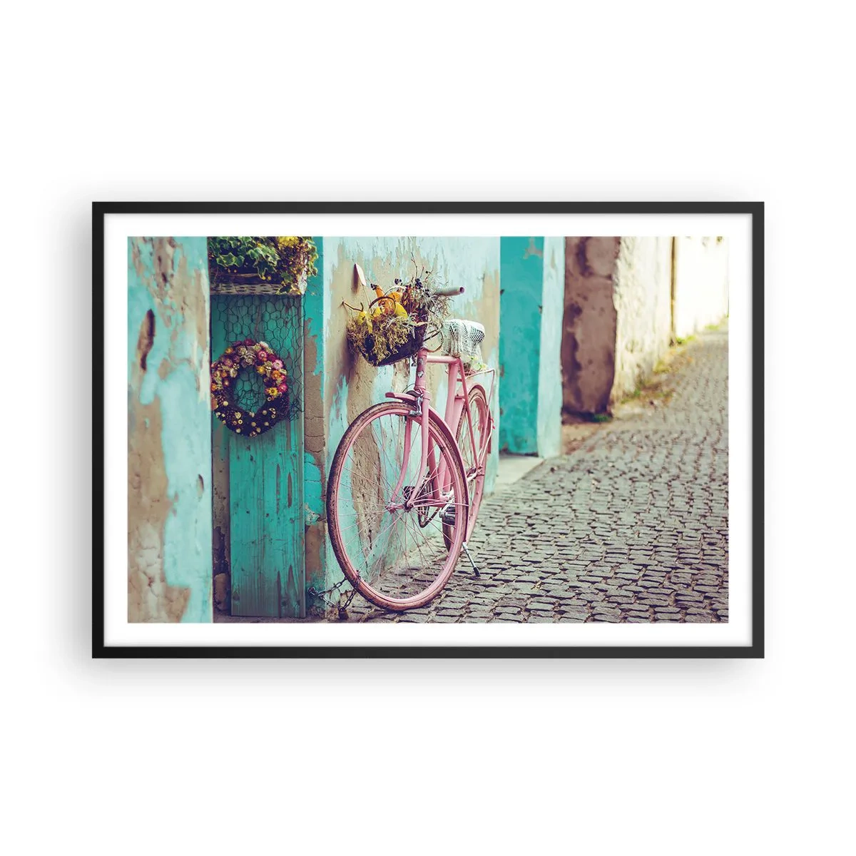 Poster in een zwarte lijst - Ben zo terug - 91x61 cm