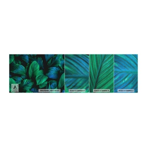 Fotobehang Monster Premium Canvas - In de groene menigte - Groene bladeren, Tropische plant, Natuur - 100x30 cm