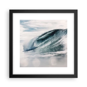 Poster in een zwarte lijst - Waterpiek - 30x30 cm