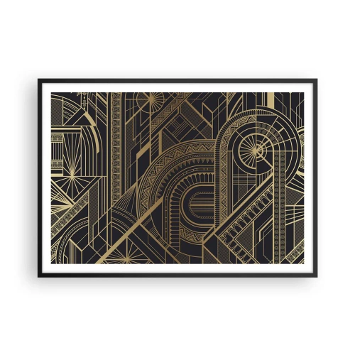 Poster in een zwarte lijst - Concepten, ideeën, plannen - 100x70 cm