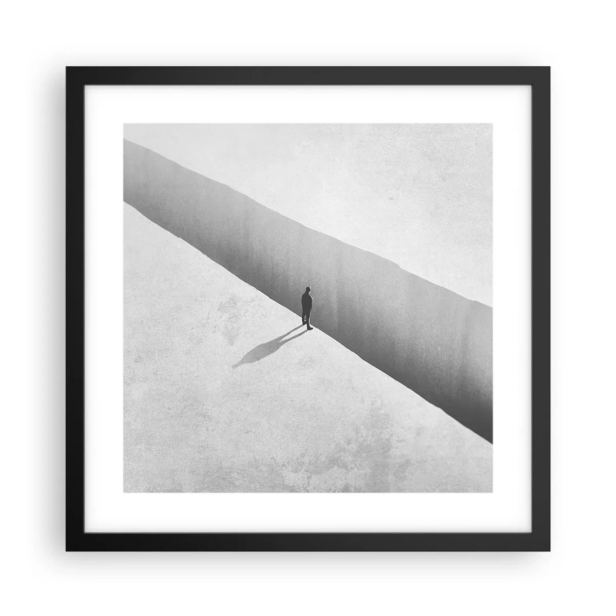 Poster in een zwarte lijst - Een duidelijk doel - 40x40 cm