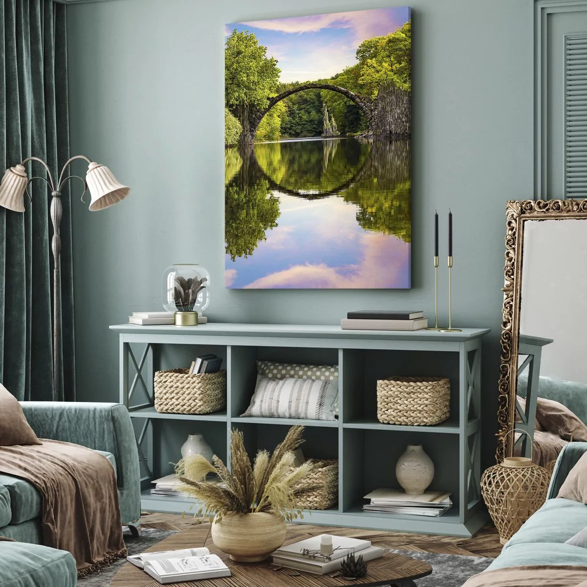 Schilderen op canvas - Op de kruising van twee werelden - 55x100 cm