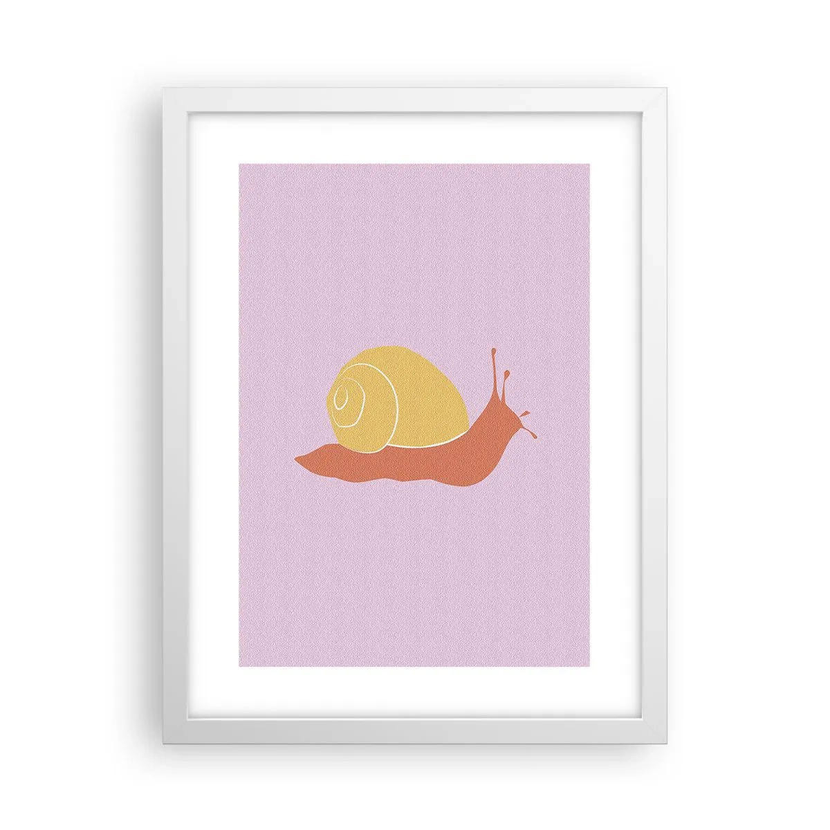 Poster in een witte lijst - Er is geen haast - 30x40 cm