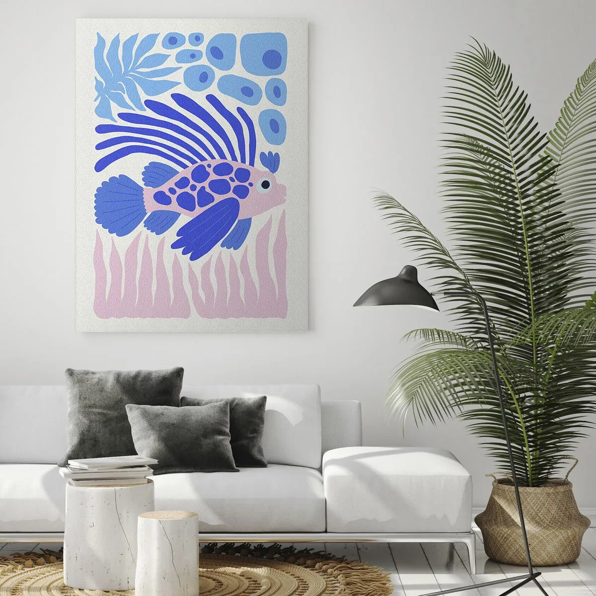 Schilderen op glas - In je element - 80x120 cm