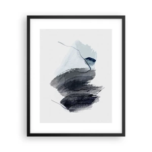 Poster in een zwarte lijst - Intensiteit en beweging - 40x50 cm