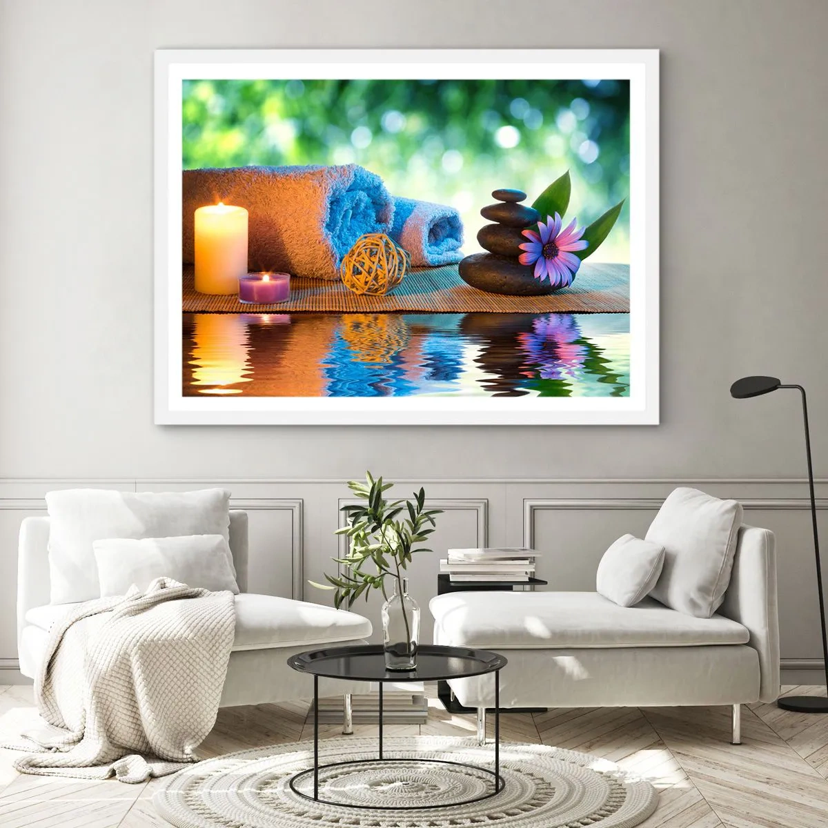 Poster in een witte lijst - Tijd voor het lichaam - 70x50 cm