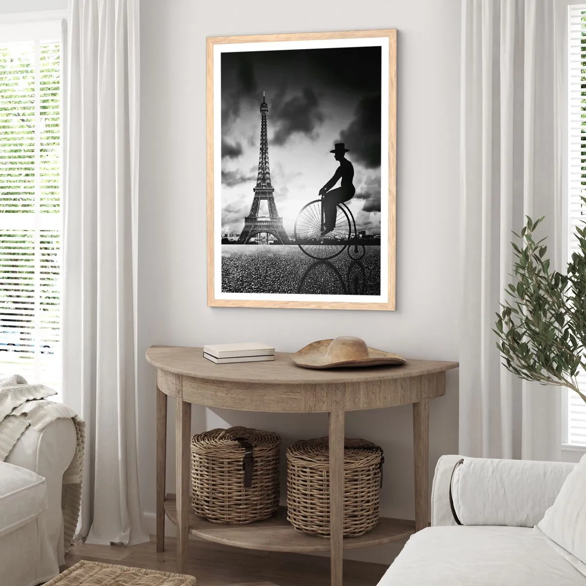 Een poster in een licht eiken lijst - Verlangen naar Belle Epoque - 61x91 cm