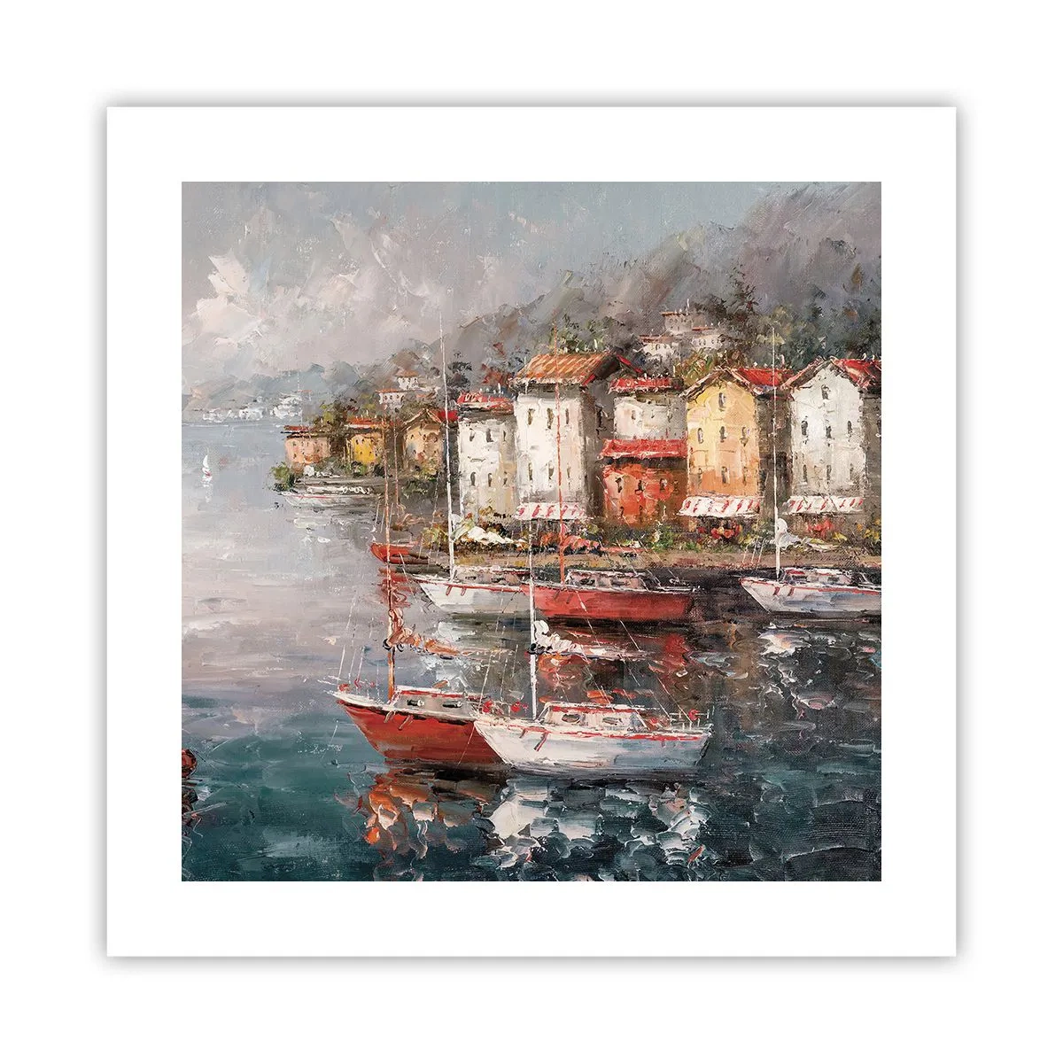Poster - Romantisch toevluchtsoord - 40x40 cm