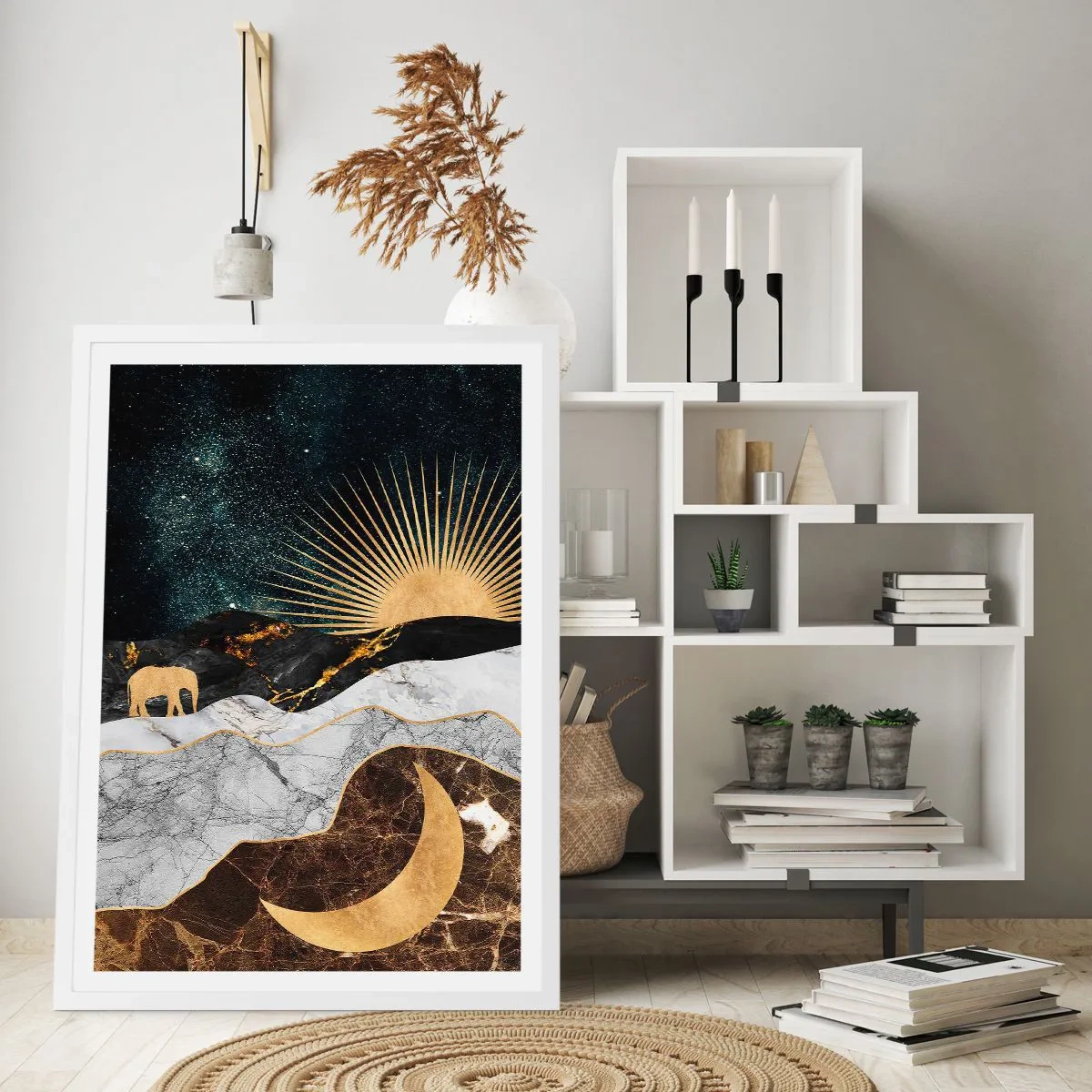 Poster in een witte lijst - Eeuwige wetten - 50x70 cm