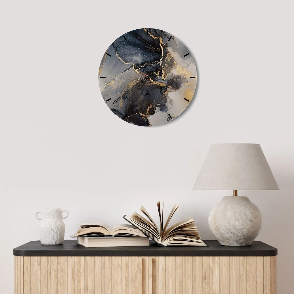 Wandklok - Klok - Stenen leven - 30x30 cm