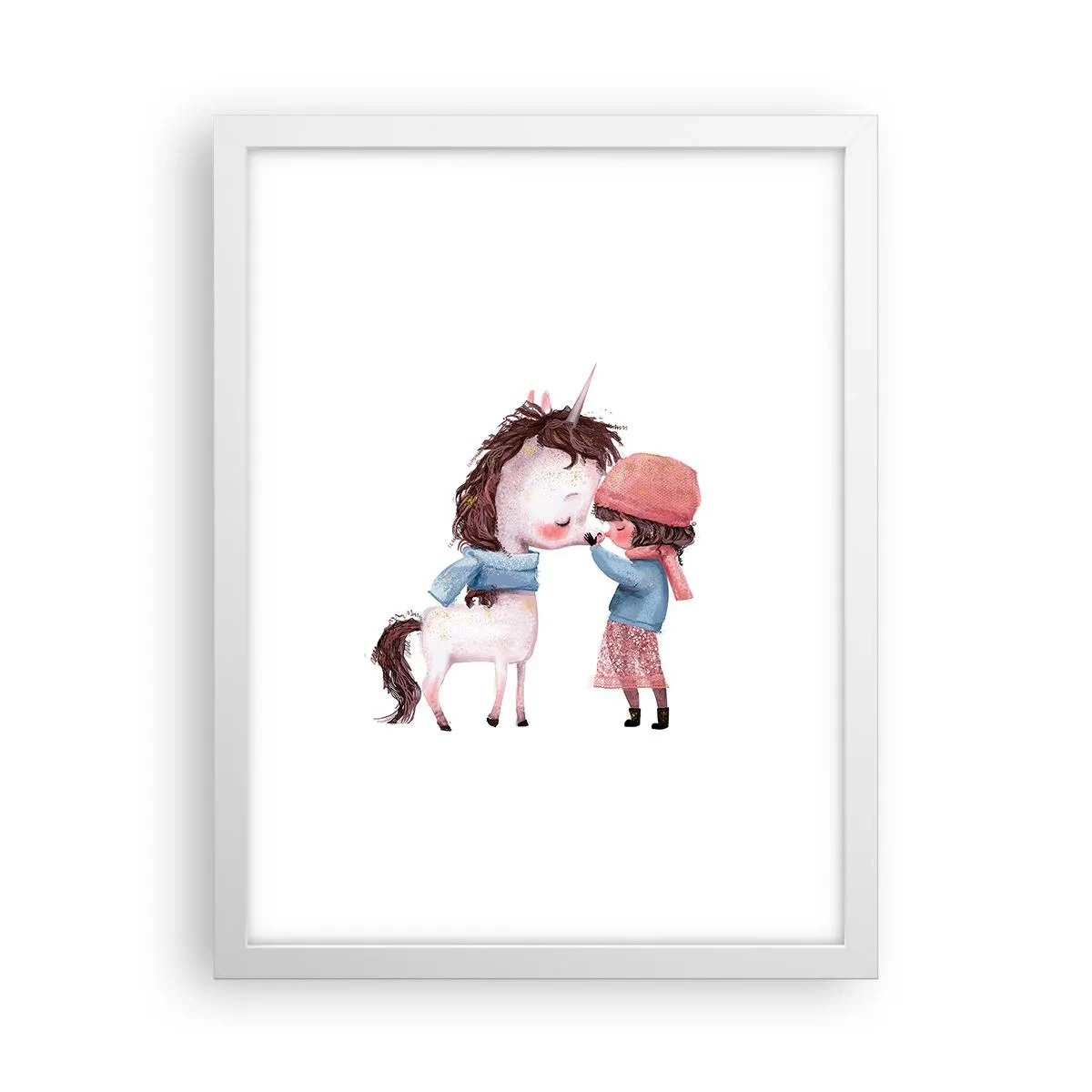 Poster in een witte lijst - Een winterverhaal - 30x40 cm