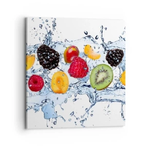 Schilderen op canvas - Veel plezier met ons - 70x70 cm