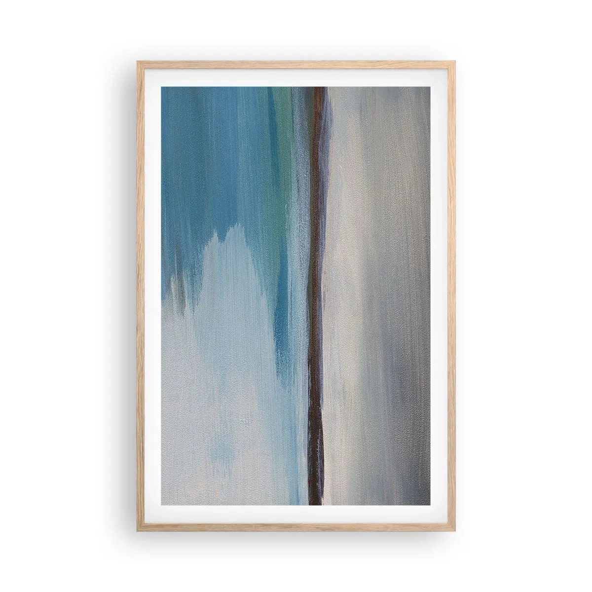 Een poster in een licht eiken lijst - Horizontaal landschap - 61x91 cm