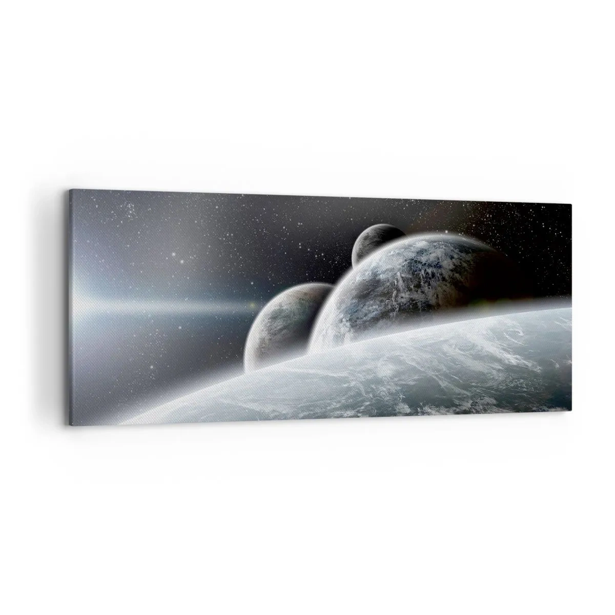 Schilderen op canvas - Kosmische muziek van de sferen - 120x50 cm