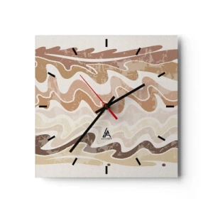 Wandklok - Klok - Goede energie – goede emoties - 30x30 cm