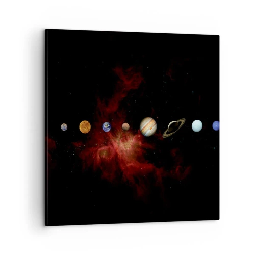 Schilderen op canvas - Onze buurt - 50x50 cm