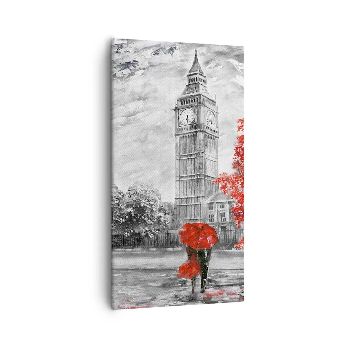 Schilderen op canvas - Een spannende dag - 55x100 cm