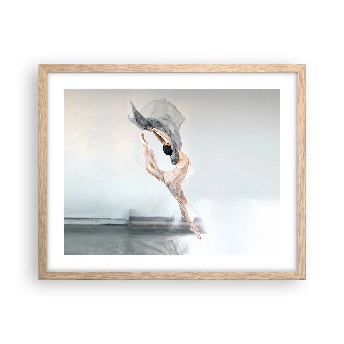 Een poster in een licht eiken lijst - In dans vervoering - 50x40 cm