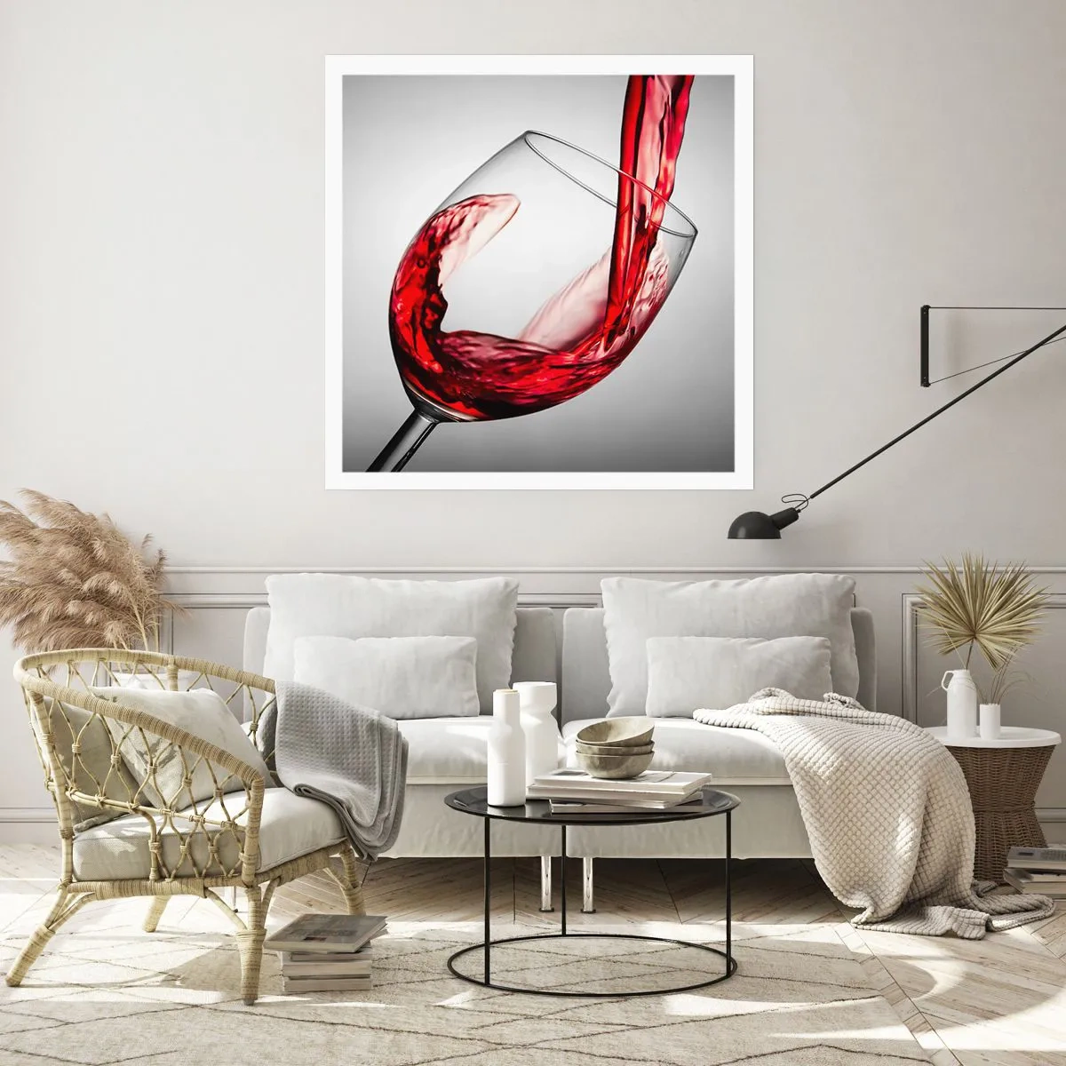 Poster - Kleur - beweging - geluid - 40x40 cm