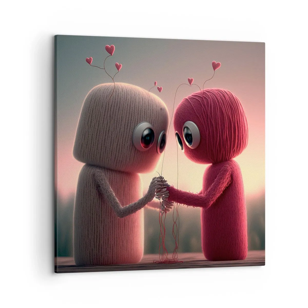 Schilderen op canvas - Iedereen mag liefhebben - 50x50 cm