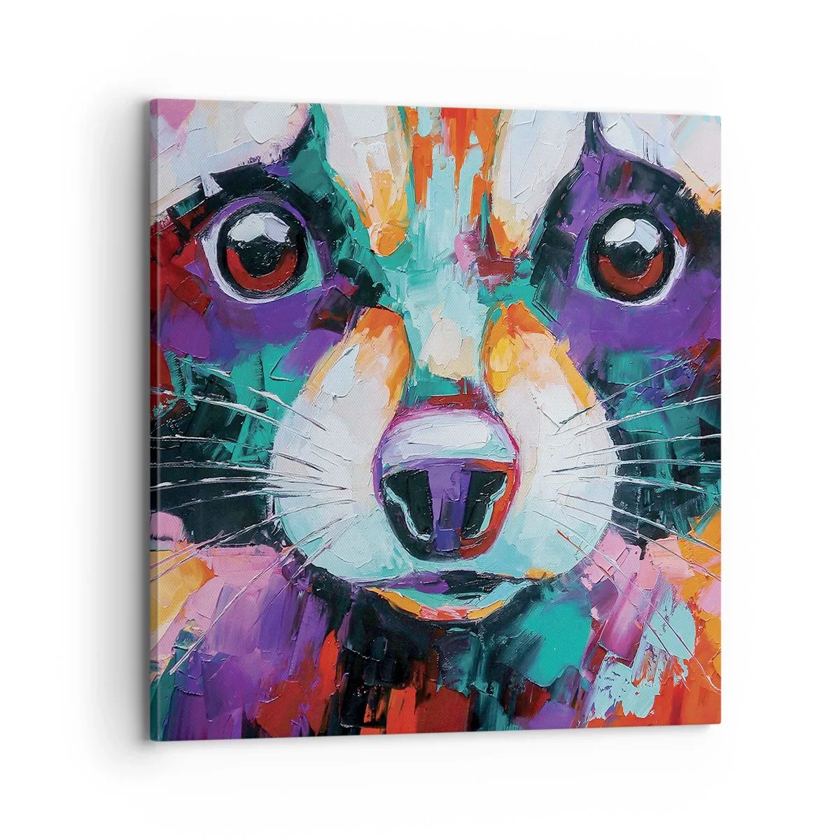 Schilderen op canvas - Alleen goede emoties - 70x70 cm