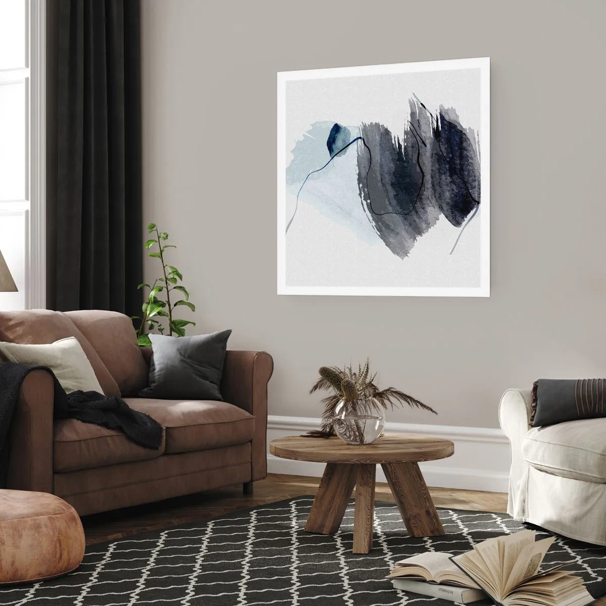 Poster - Intensiteit en beweging - 40x40 cm