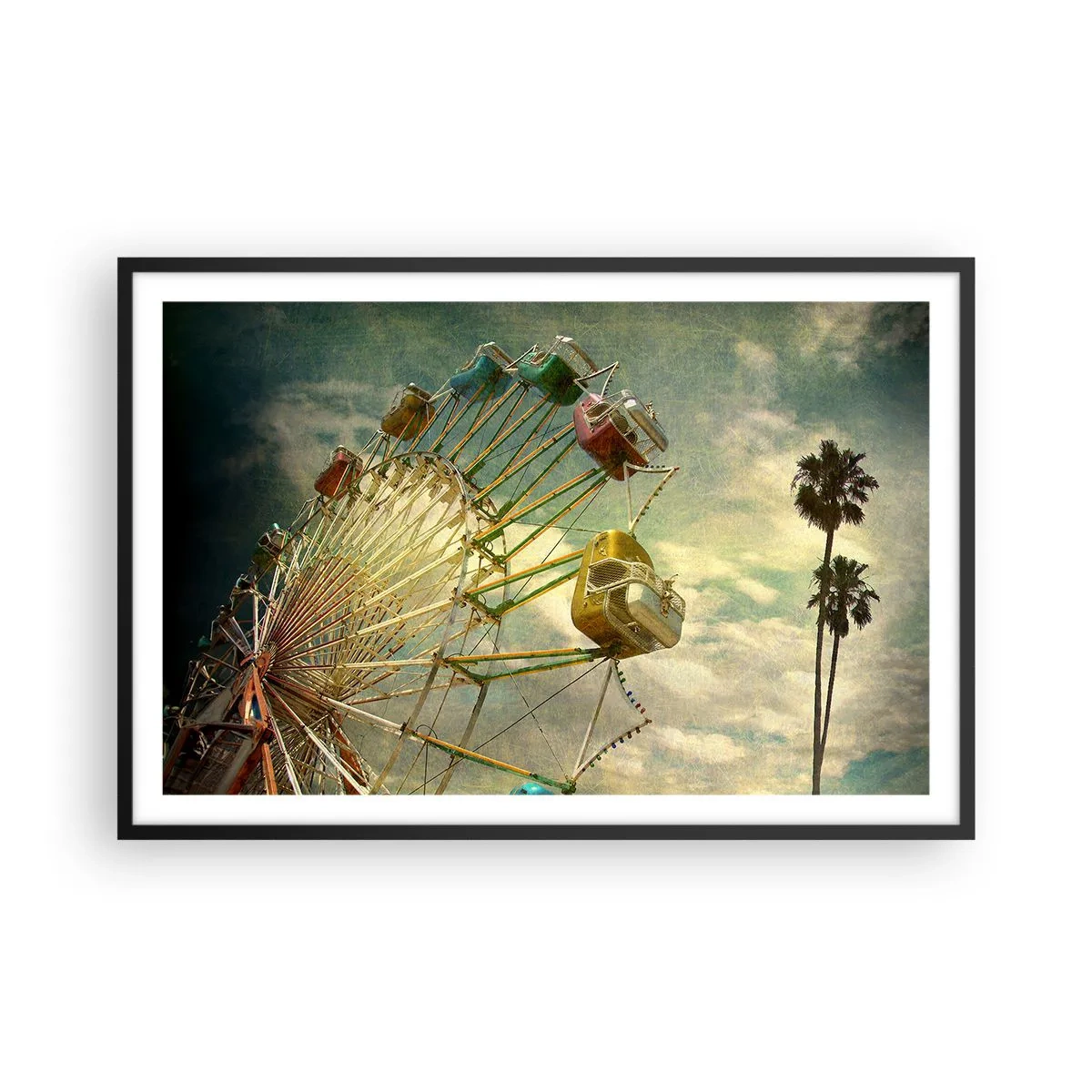 Poster in een zwarte lijst - Het zal zo zijn, het zal leuk zijn..., - 91x61 cm