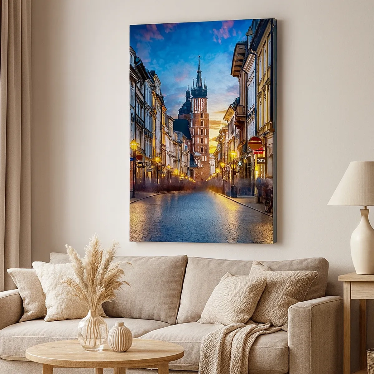 Schilderen op canvas - Charme van Krakau - 50x70 cm