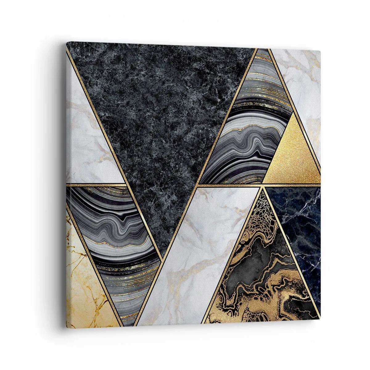 Schilderen op canvas - Steen bij steen - 40x40 cm