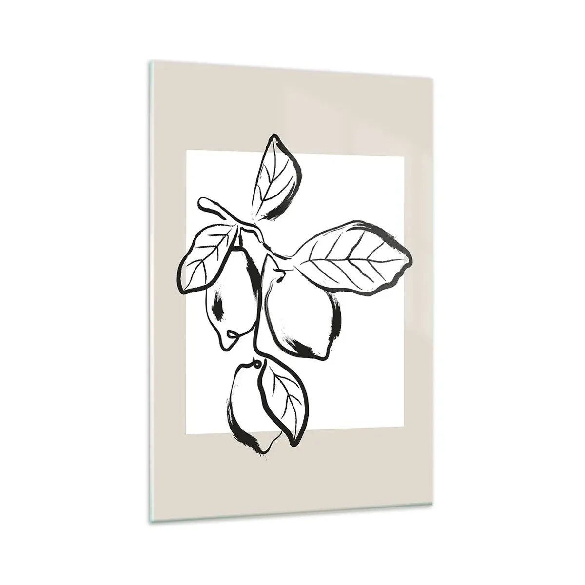 Schilderen op glas - Waar de citroen rijpt... - 80x120 cm