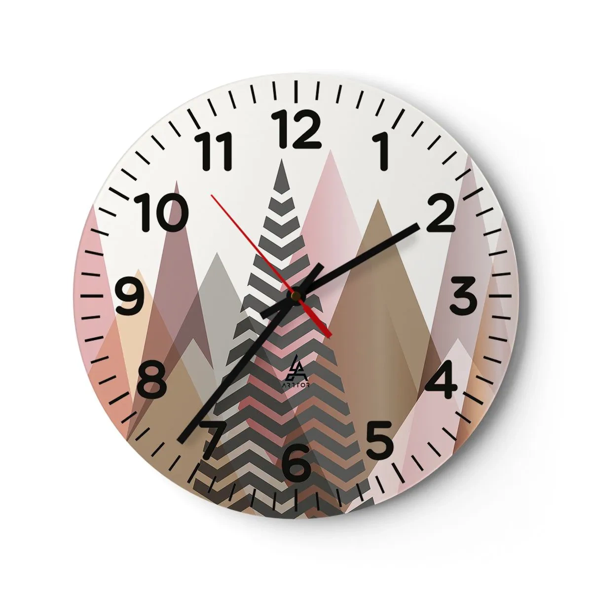 Wandklok - Klok - Piramidaal uitzicht - 30x30 cm