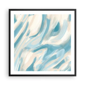 Poster in een zwarte lijst - Lente briesjes - 60x60 cm