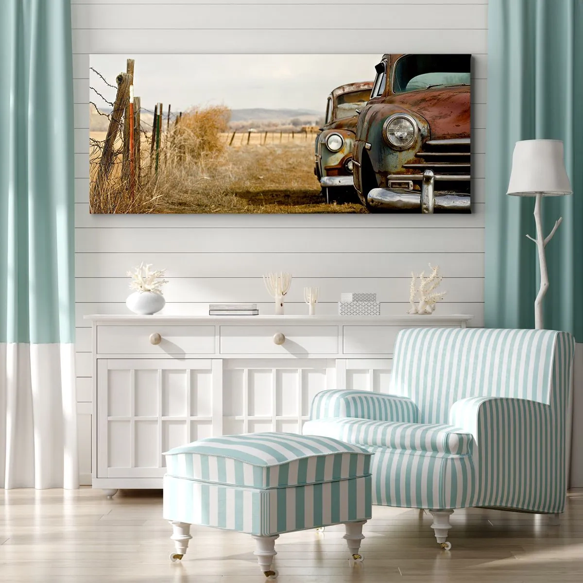 Schilderen op canvas - Een welverdiende rust - 100x40 cm