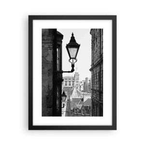 Poster in een zwarte lijst - Het Edinburgh-verhaal - 30x40 cm