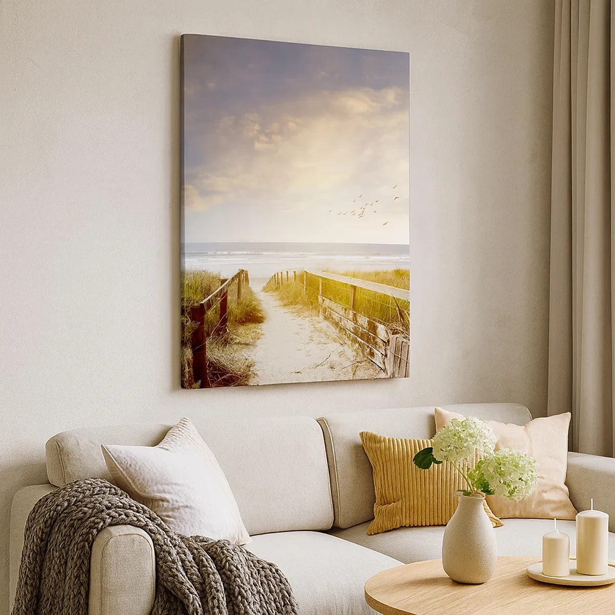 Schilderen op canvas - Een ruimte van rust - 50x70 cm