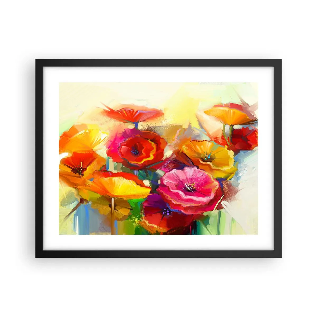 Poster in een zwarte lijst - Niet alleen rood - 50x40 cm