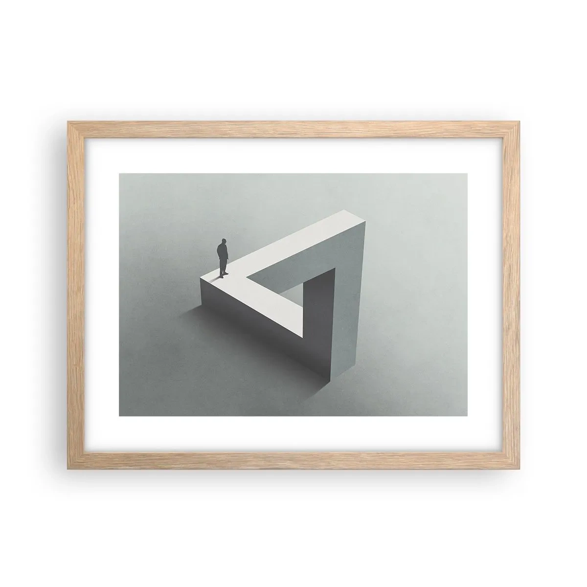 Een poster in een licht eiken lijst - Maar het is toch mogelijk - 40x30 cm